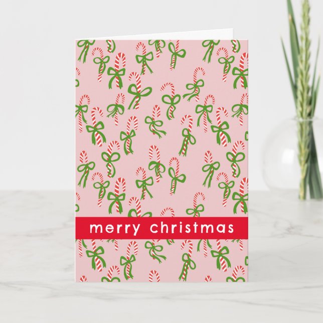 Carte Joli Sucres de canne de Noël Noël Noël Joyeux Noël (Devant)