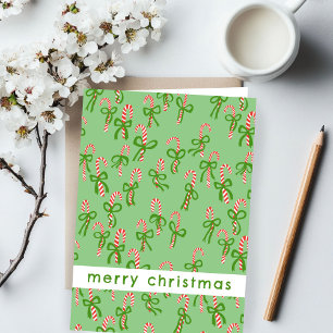 Carte Joli Sucres de canne de Noël Noël Noël Joyeux Noël