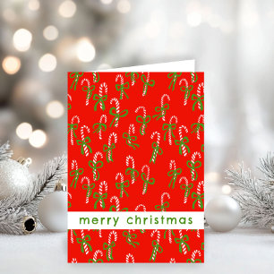 Carte Joli Sucres de canne de Noël Noël Noël Joyeux Noël