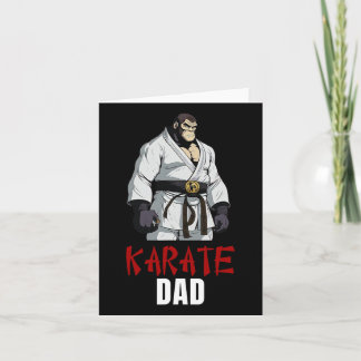 Carte Joli Tiger Karate Papa - Funny Martial Arts Super 