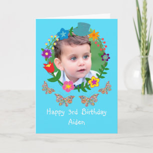 Carte Jolie Anniversaire Garçons Photo Papillons Top Cha