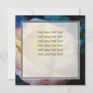 Carte jolie fleur de bégonia jaune