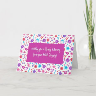 Carte Jolie florale Ditsy se tirer bien de la chirurgie 