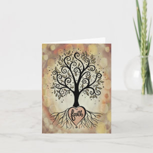 Carte Jolie Foi Inspirationnelle Arbre Sympathie Moderne