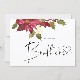 Carte Jolie Grossesse Révéler Frère Nouveau bébé Noël