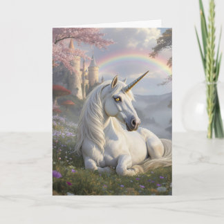 Carte Jolie Licorne | Vous souhaitant une journée magiqu