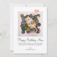 Jolie Maman d'anniversaire de Secourt Chat