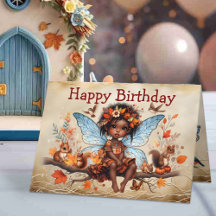 Jolie Petite Princesse Fée Africaine Joyeux Annive