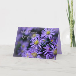 Carte Jolie Soft Purple Aster Fleurs Sympathie