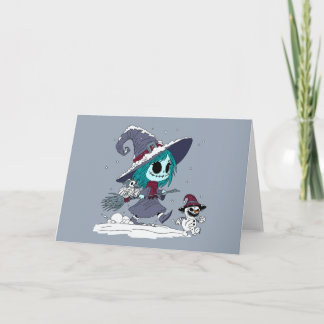 Carte Jolie sorcière d'hiver