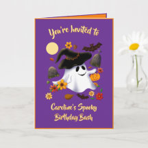 Jolie sorcière fantôme friandise ou farce cimetièr