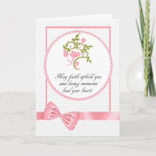 Carte Jolie Sympathie Du Coeur Floral Et Papillon