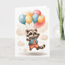 Jolie veste en watercolor Raton Ballons Vides