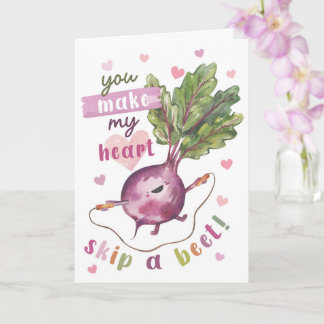 Carte Jolies Betteraves de la Saint-Valentin - Mon cœur 