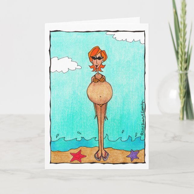 Carte Jolies Félicitations pour la Baby Shower de Grosse (Devant)