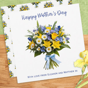 Carte Jolies fleurs de printemps personnalisées Fête des