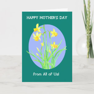 Carte Jolies jonquilles de la Fête des Mères de nous tou