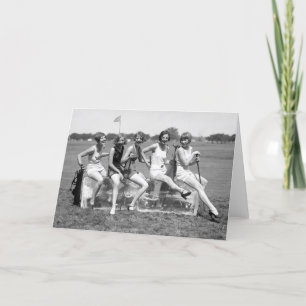 Carte Jolis golfeurs de fille, les années 1920