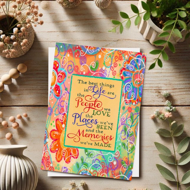 Carte Jolis souvenirs floraux transformés en amour inspi (Créateur téléchargé)