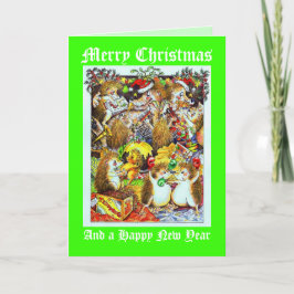 Carte Jolly Holly Christmas Prickles