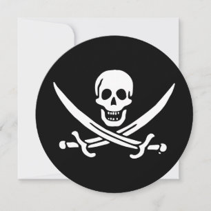 Carte Jolly roger drapeau de pirate