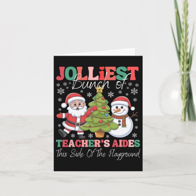 Carte Jolmost Teacher's Aides Christmas Playground Funn (Devant)