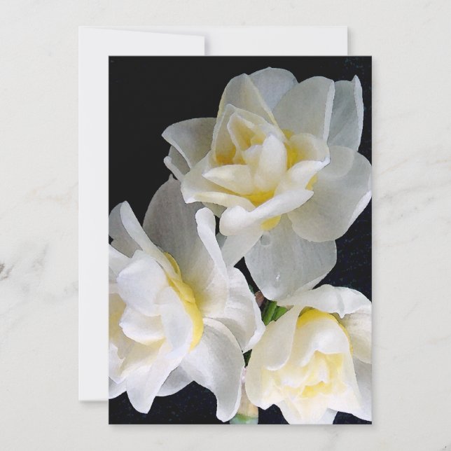 Carte Jonquil Flower - Ecclesiastes 3:1 (Devant)