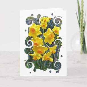 Carte Jonquils Blank Greeting Card
