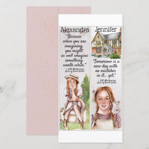Carte Jote Anne of Green Gables Citations Cadeau Signet 