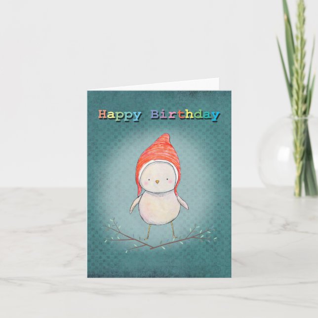 Carte Jote Fairy Little Bird Pixy Casquette Rainbow Anni (Devant)