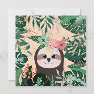 Carte Jote Sloth Holiday