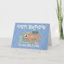 Jote Sloth Lazy Tropical Jungle Animal Anniversair