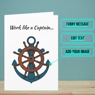 Carte Jouer comme un pirate amusant Nautique Anniversair