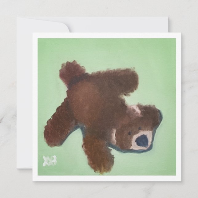 Carte Jouet à peluche de chiot (Devant)