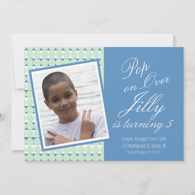 Carte Jouets Pop Sensory Anniversaire (Devant)