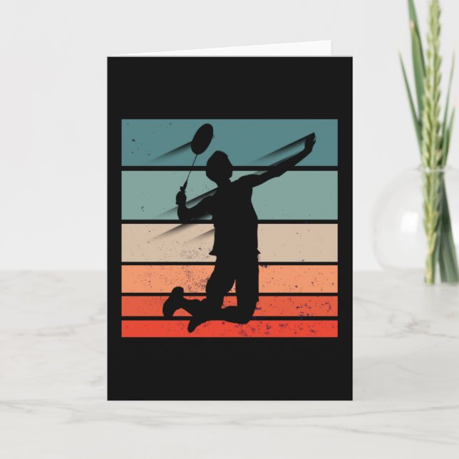 Carte Joueur Badminton Jump Smash (Devant)