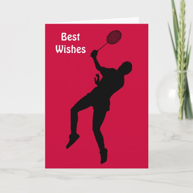 Carte Joueur de Badminton (Devant)