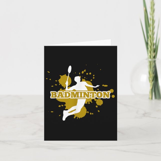 Carte Joueur de Badminton (Devant)