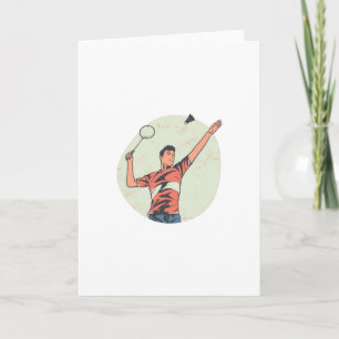 CARTE JOUEUR DE BADMINTON