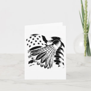 Carte Joueur de badminton Evolution volant raquette 