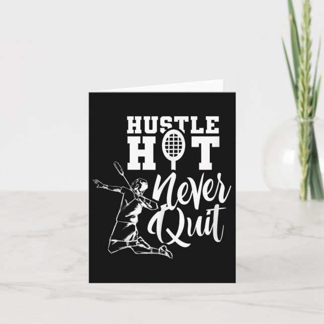 Carte Joueur de Badminton Sport Shutter Lover (Devant)