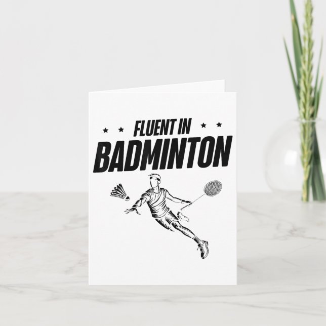 Carte Joueur de Badminton Volant  (Devant)