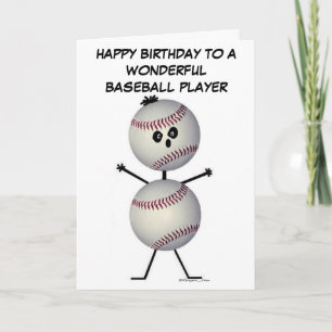 Carte Joueur de baseball Anniversaire