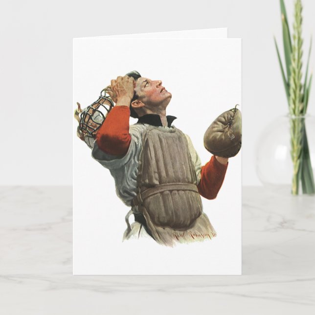 Carte Joueur De Baseball vintage, Chercher (Devant)