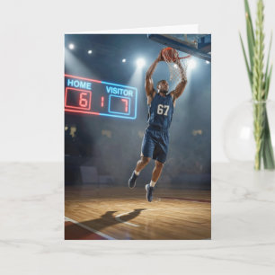 Carte Joueur de basket-ball d'anniversaire Numéro 67