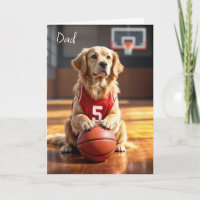 Joueur de basket-ball Golden Retriever pour papa