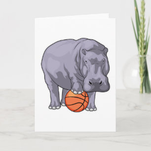 Carte Joueur de basket-ball Hippopotame