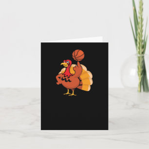 Carte Joueur de basket-ball Turquie Jour drôle Thanksgiv