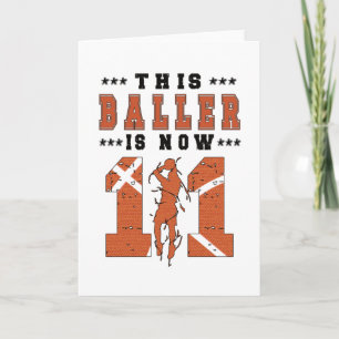 Carte Joueur de basketball 11e anniversaire Garçon 11 an