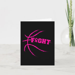 Carte Joueur de basketball de lutte contre le cancer du